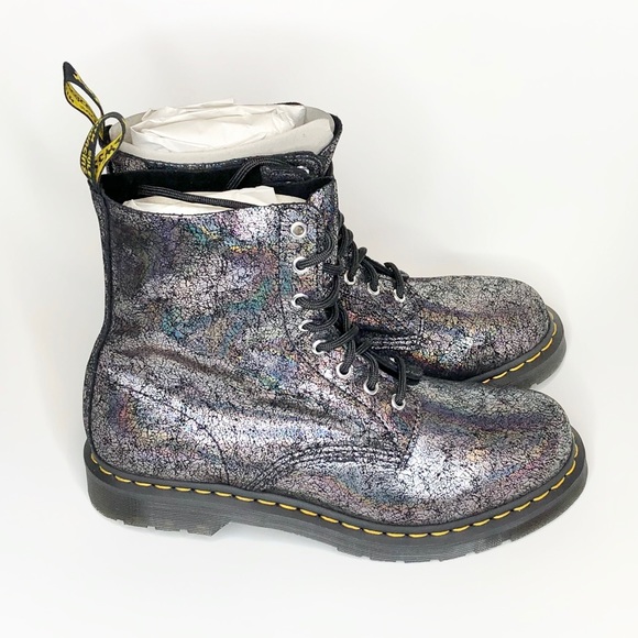 Dr. Martens Shoes - New Dr. Martens 1460 Pascal gunmetal crackle sz 11